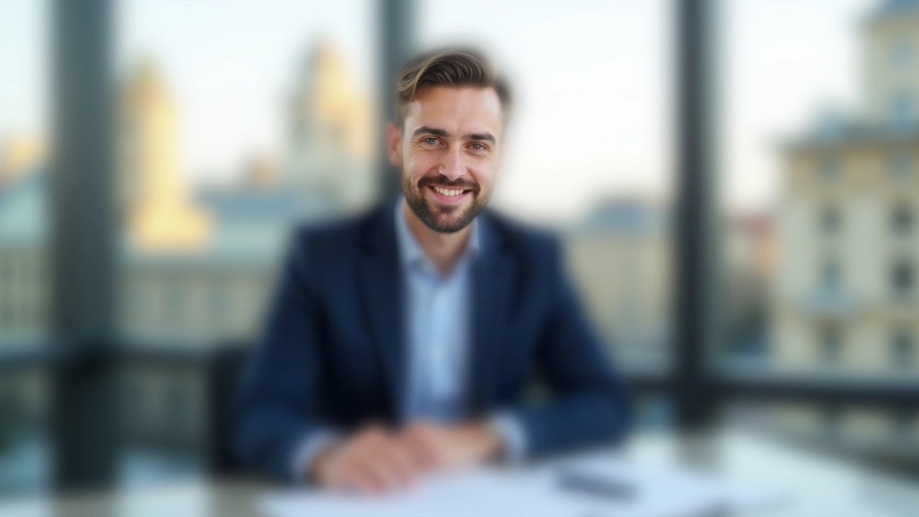 Expatrié consultant des documents fiscaux sur un bureau moderne avec vue sur deux pays